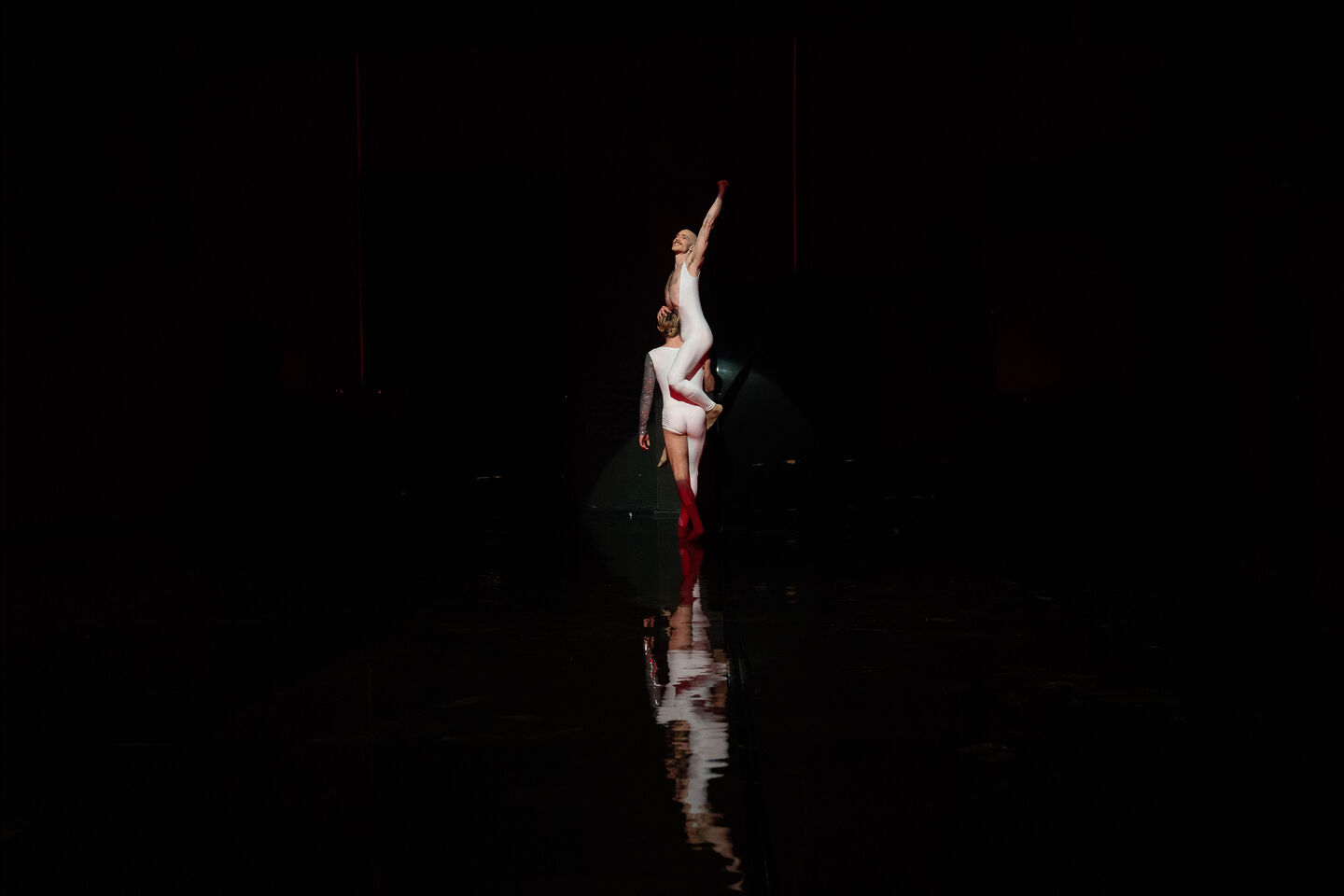 Ballettabend über Freddie Mercury von James Sutherland
Libretto von James Sutherland und Eva Wagner
Musik von Davidson Jaconello (Auftragskomposition), Queen und Arvo Pärt
Uraufführung am PREMIERE 06. Mai 2023 Kammerbühne, Staatstheater Cottbus                                                     
Foto: Bernd  Schönberger