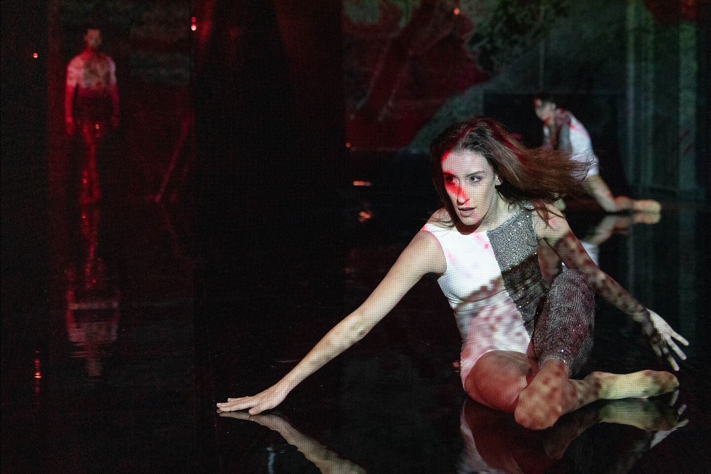 Ballettabend über Freddie Mercury von James Sutherland
Libretto von James Sutherland und Eva Wagner
Musik von Davidson Jaconello (Auftragskomposition), Queen und Arvo Pärt
Uraufführung am PREMIERE 06. Mai 2023 Kammerbühne, Staatstheater Cottbus                                                     
Foto: Bernd  Schönberger